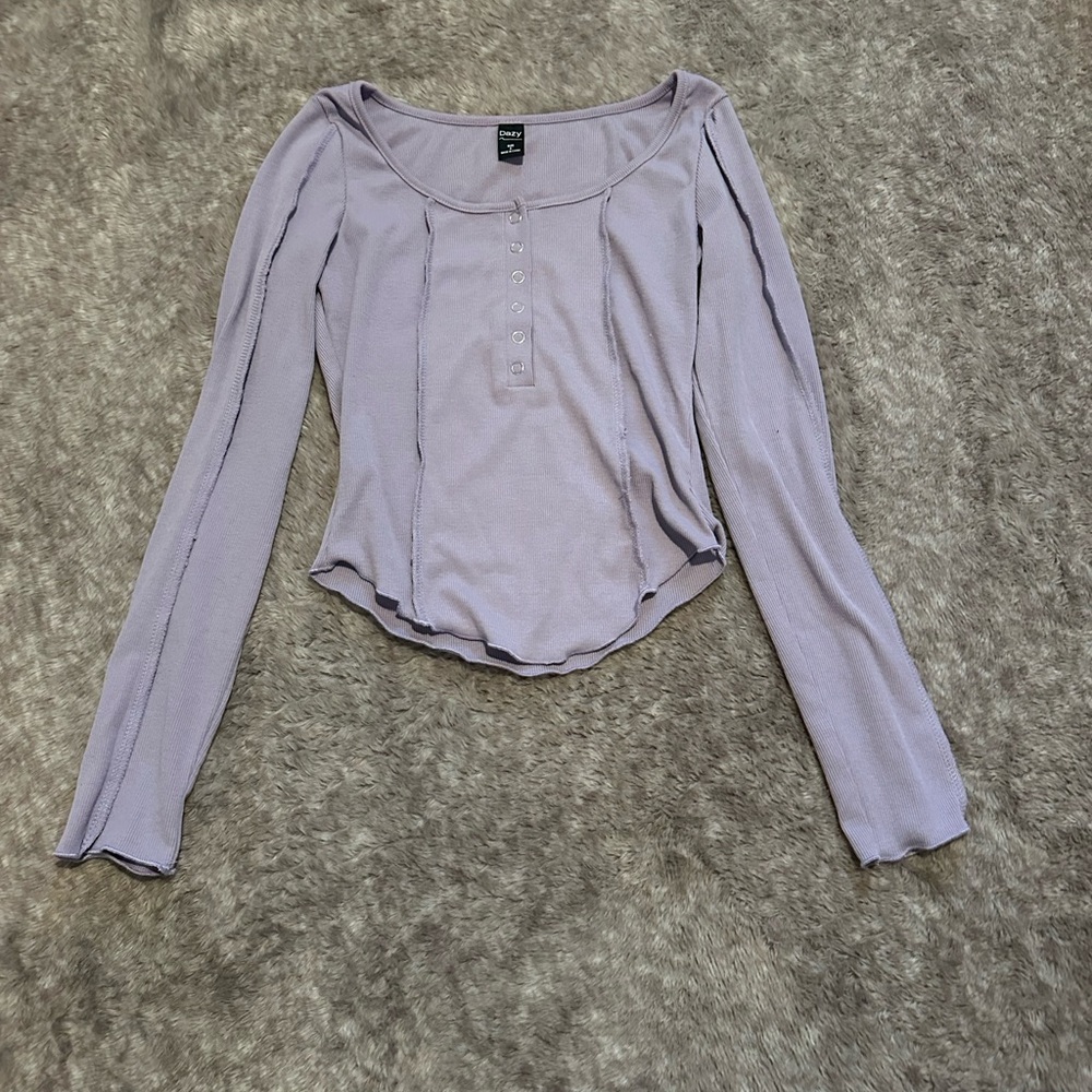Lavender Long Sleeve Top